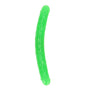 RealRock Glow in the Dark Double Dong 15 in. Dual - Ended Dildo Neon Green - Royal Sins
