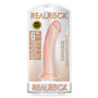 RealRock Realistic 6 in. Curved Dildo With Suction Cup Beige - Royal Sins