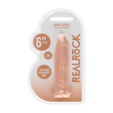RealRock Realistic 6 in. Penis Sleeve Extender Beige - Royal Sins
