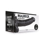RealRock Realistic 7 in. Hollow Strap - On With Balls Black - Royal Sins