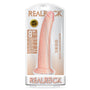 RealRock Realistic 8 in. Slim Dildo With Suction Cup Beige - Royal Sins