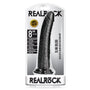RealRock Realistic 8 in. Slim Dildo With Suction Cup Black - Royal Sins