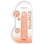 RealRock Realistic Veiny 7 in. Penis Sleeve Extender Beige - Royal Sins