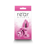 Rear Assets Metal Anal Plug Medium Pink - Royal Sins