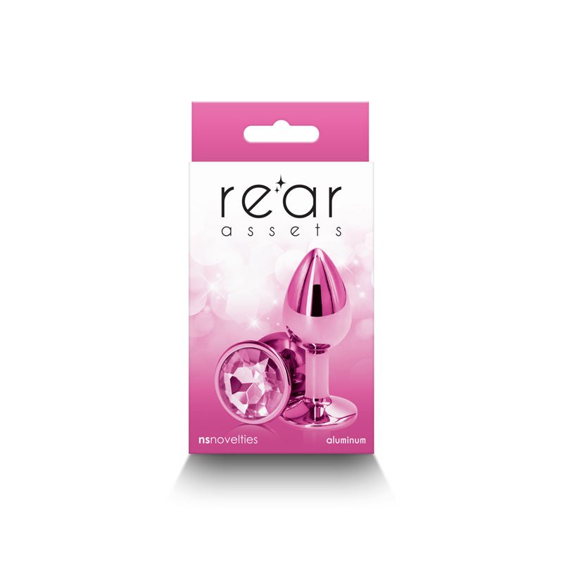 Rear Assets Metal Anal Plug Small Pink - Royal Sins