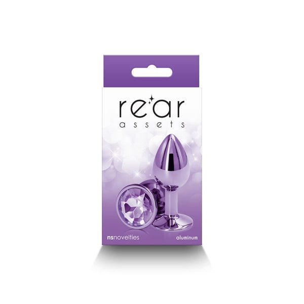 Rear Assets Metal Anal Plug Small Purple - Royal Sins