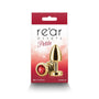 Rear Assets Petite Metal Anal Plug Gold/Red - Royal Sins