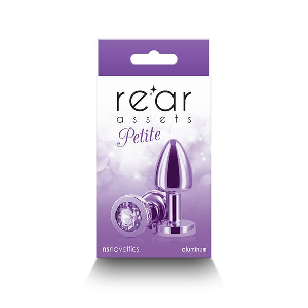 Rear Assets Petite Metal Anal Plug Purple - Royal Sins