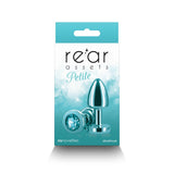 Rear Assets Petite Metal Anal Plug Teal - Royal Sins