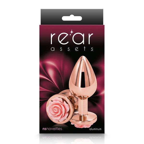 Rear Assets Rose Anal Plug Medium Pink - Royal Sins