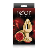 Rear Assets Rose Anal Plug Medium Red - Royal Sins