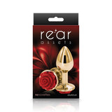 Rear Assets Rose Anal Plug Small Red - Royal Sins