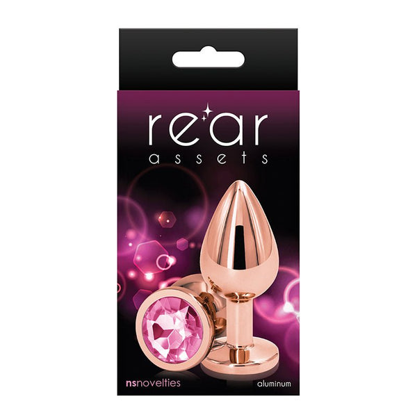 Rear Assets Rose Gold Anal Plug Medium Pink - Royal Sins