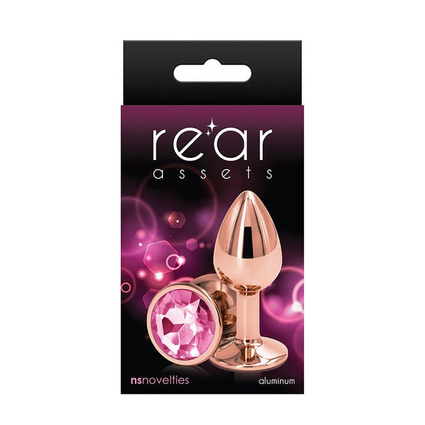Rear Assets Rose Gold Anal Plug Small Pink - Royal Sins