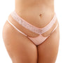 Ren Microfiber Panty With Double - Strap Waistband Light Pink Queen - Royal Sins