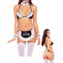 Rene Rofe At Your Service 6 - Piece Maid Costume Set O/S - Royal Sins