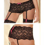 Rene Rofe Crotchless Lace Boyleg With Garters S/M - Royal Sins