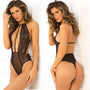 Rene Rofe Hot Pursuit Lace Bodysuit Black S/M - Royal Sins
