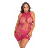 Rene Rofe Reckless Lace Mini Dress Red Queen Size - Royal Sins