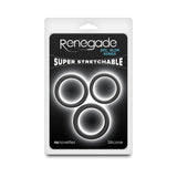 Renegade 3 - Piece Slim Rings Black - Royal Sins