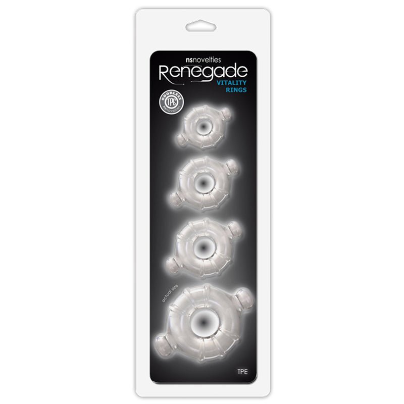 Renegade Vitality Rings 4 - Pack Clear - Royal Sins
