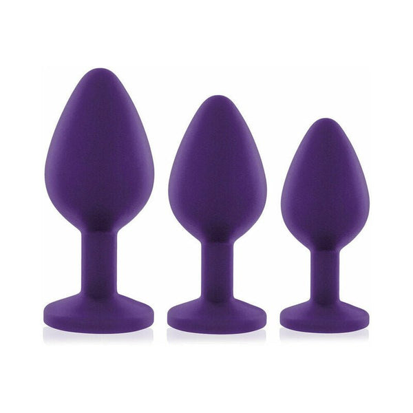 Rianne S 3 - Piece Booty Plug Set Purple - Royal Sins
