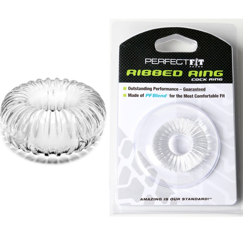 Ribbed Ring - Clear - Royal Sins