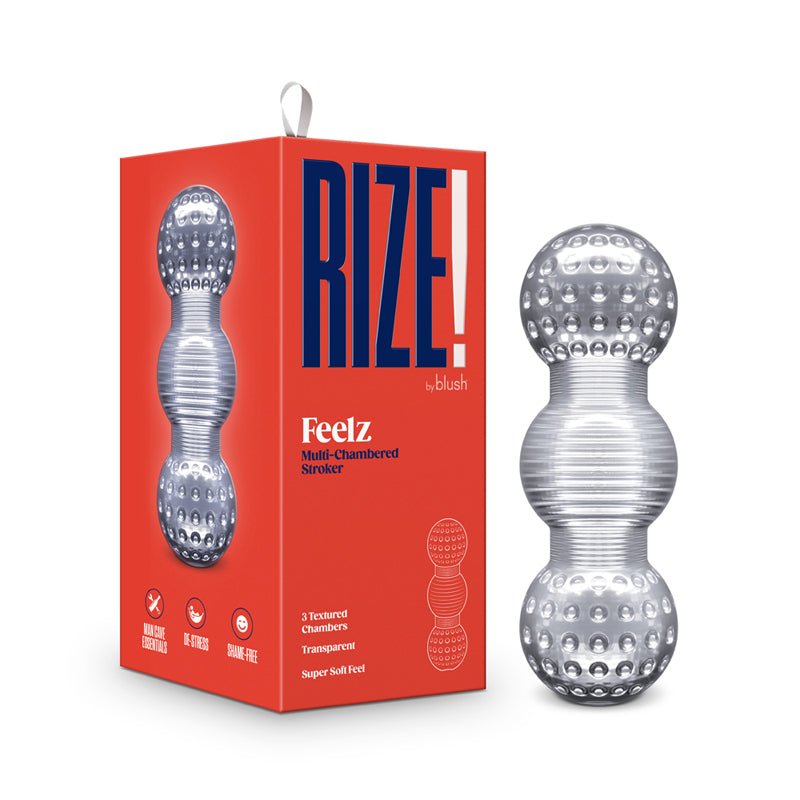 RIZE! Feelz Multi - Chambered Stroker Clear - Royal Sins