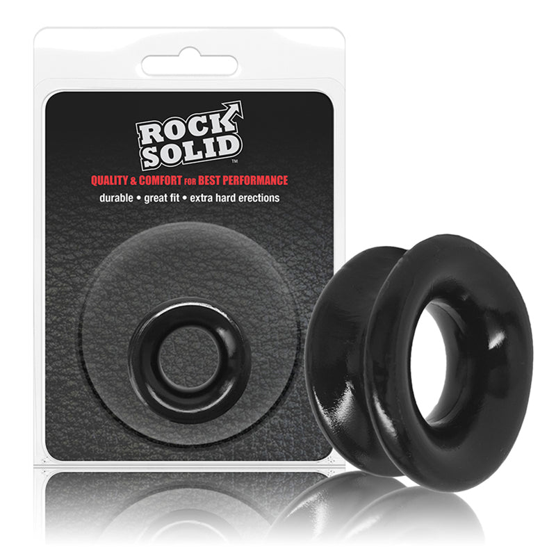 Rock Solid Convex Black C Ring in a Clamshell - Royal Sins