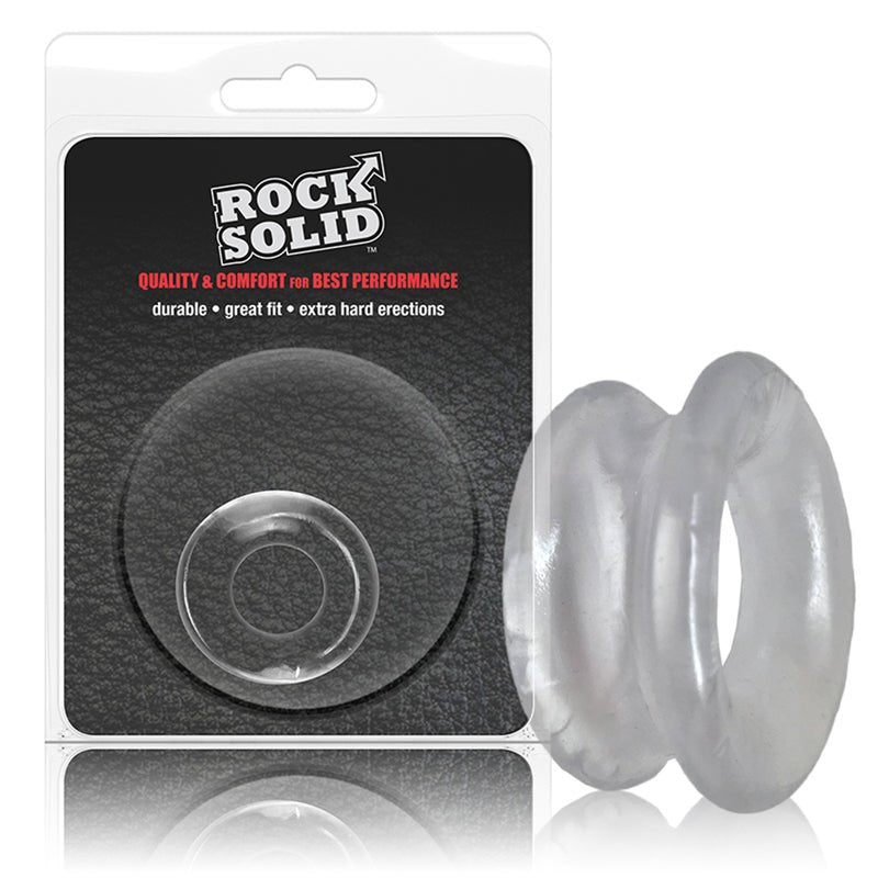 Rock Solid Convex Clear C Ring in a Clamshell - Royal Sins