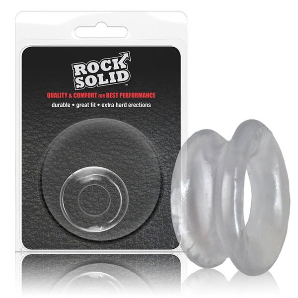 Rock Solid Convex Clear C Ring in a Clamshell - Royal Sins