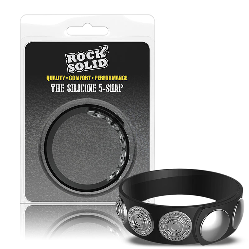 Rock Solid Silaflex 5 - Snap (Adjustable) Black - Royal Sins