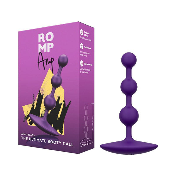 ROMP Amp Silicone Anal Plug Dark Purple - Royal Sins
