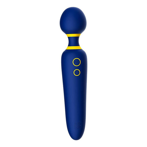 ROMP Flip Rechargeable Silicone Wand Massager Blue - Royal Sins