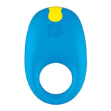 ROMP Juke Rechargeable Silicone Vibrating Penis Ring Light Blue - Royal Sins