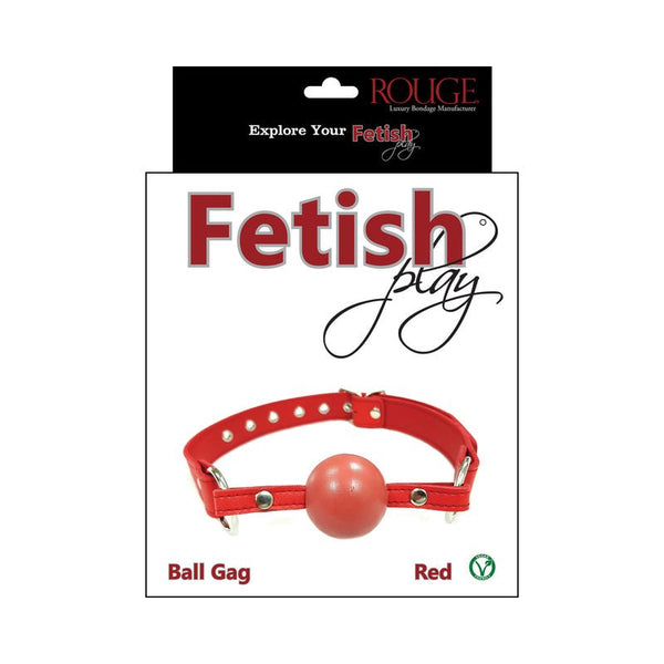 Rouge Fetish Play Vegan Ball Gag Red - Royal Sins