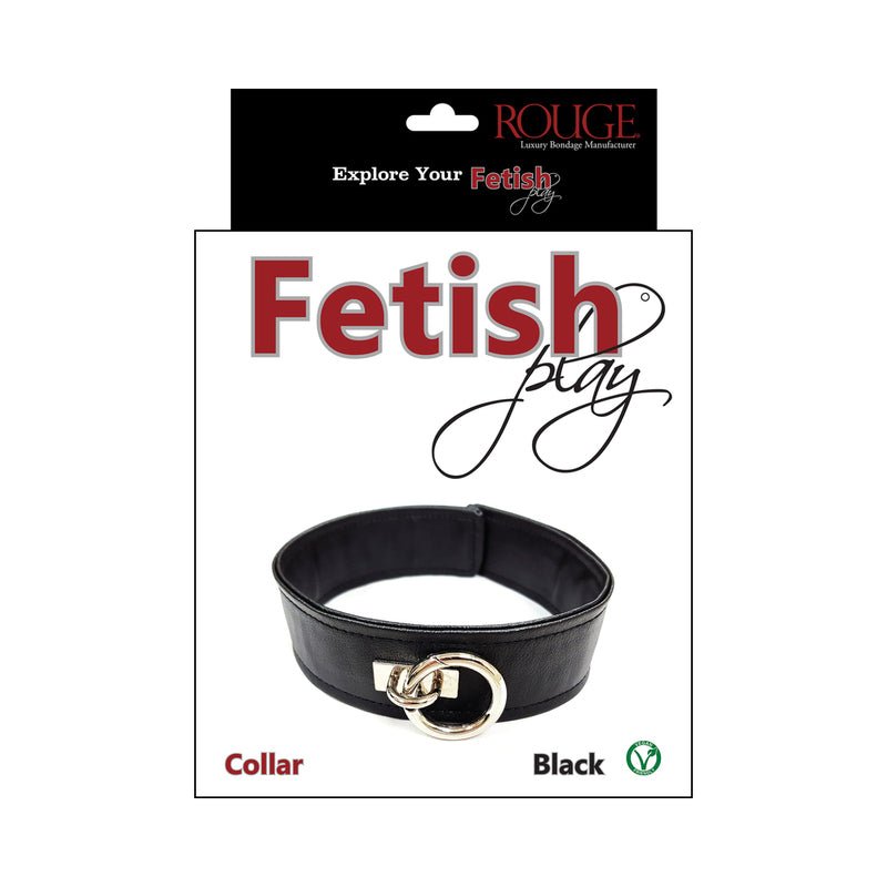 Rouge Fetish Play Vegan Collar Black - Royal Sins