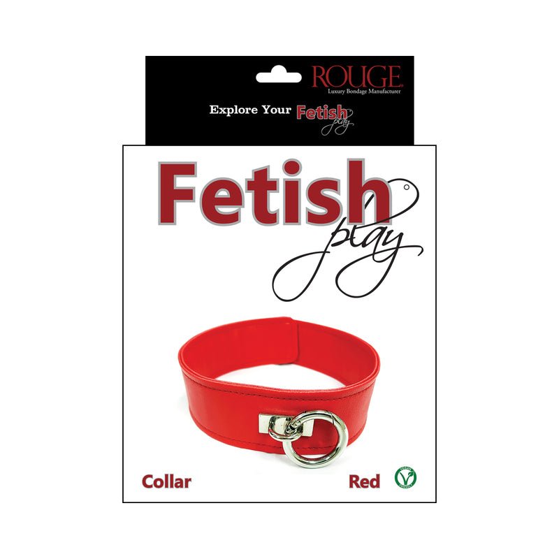 Rouge Fetish Play Vegan Collar Red - Royal Sins