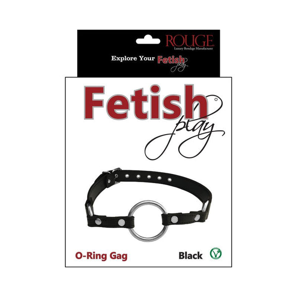 Rouge Fetish Play Vegan O - Ring Gag Black - Royal Sins