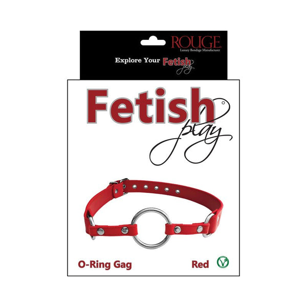 Rouge Fetish Play Vegan O - Ring Gag Red - Royal Sins