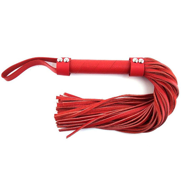 Rouge H - Style Leather Flogger Red - Royal Sins