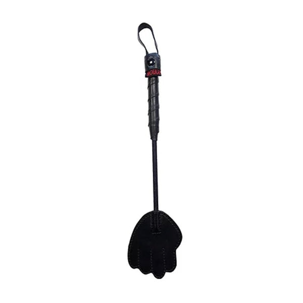 Rouge Mini Leather Hand Riding Crop Black - Royal Sins