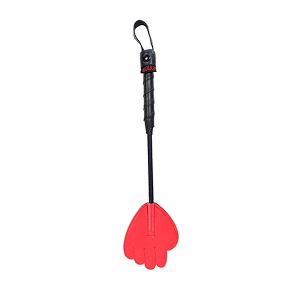 Rouge Mini Leather Hand Riding Crop Red - Royal Sins