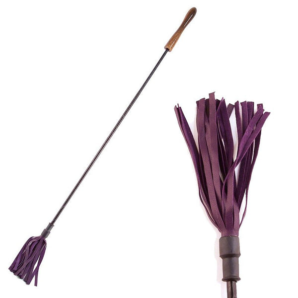 Rouge Riding Crop with Rounded Wooden Handle Purple - Royal Sins