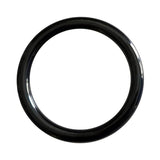 Rouge Stainless Steel Round Cock Ring 45mm Black - Royal Sins