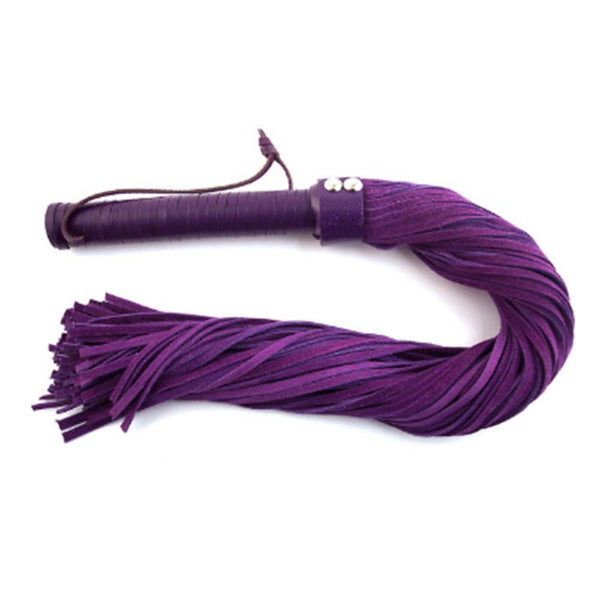 Rouge Suede Flogger Black/Purple - Royal Sins