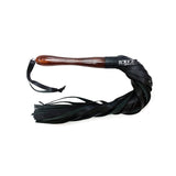 Rouge Wooden Handle Flogger Black - Royal Sins