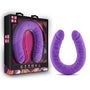 Ruse Realistic 18 in. Silicone Slim Double Dong Dual Ended Dildo Purple - Royal Sins