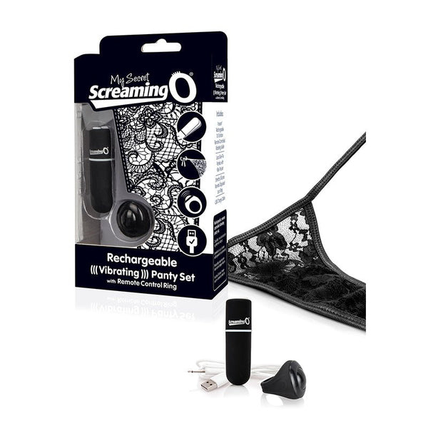 Screaming O My Secret Charged Remote Control Panty Vibe - Black - Royal Sins