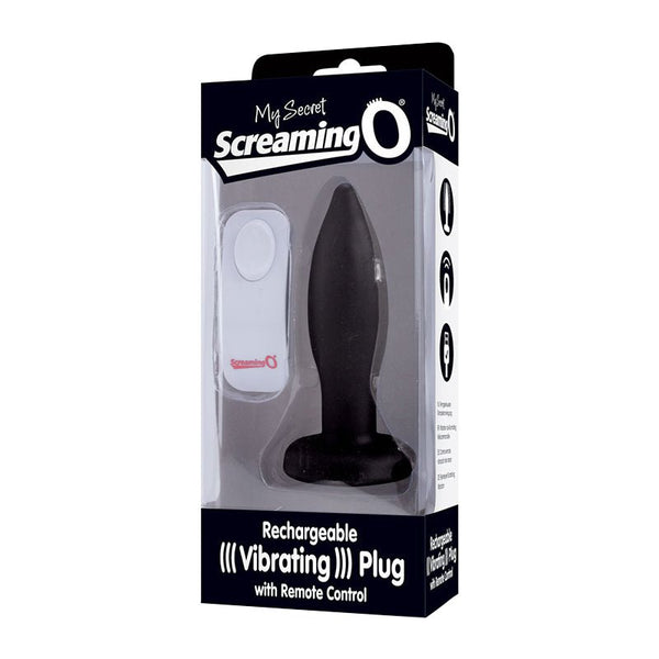 Screaming O My Secret Remote Vibrating Plug - Black - Royal Sins